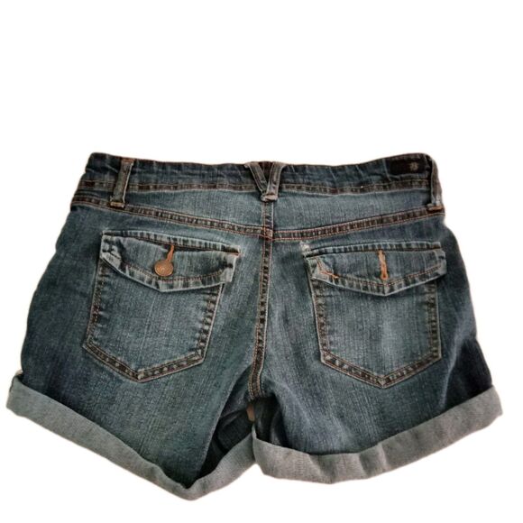 Jessica Simpson Short Size 26  Distressed Cuffed Denim Short Pockets HOt Shorts - Picture 4 of 4